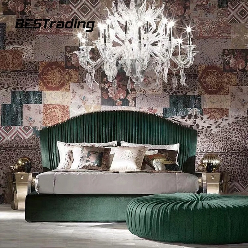 Luxury royal wooden super king size bed