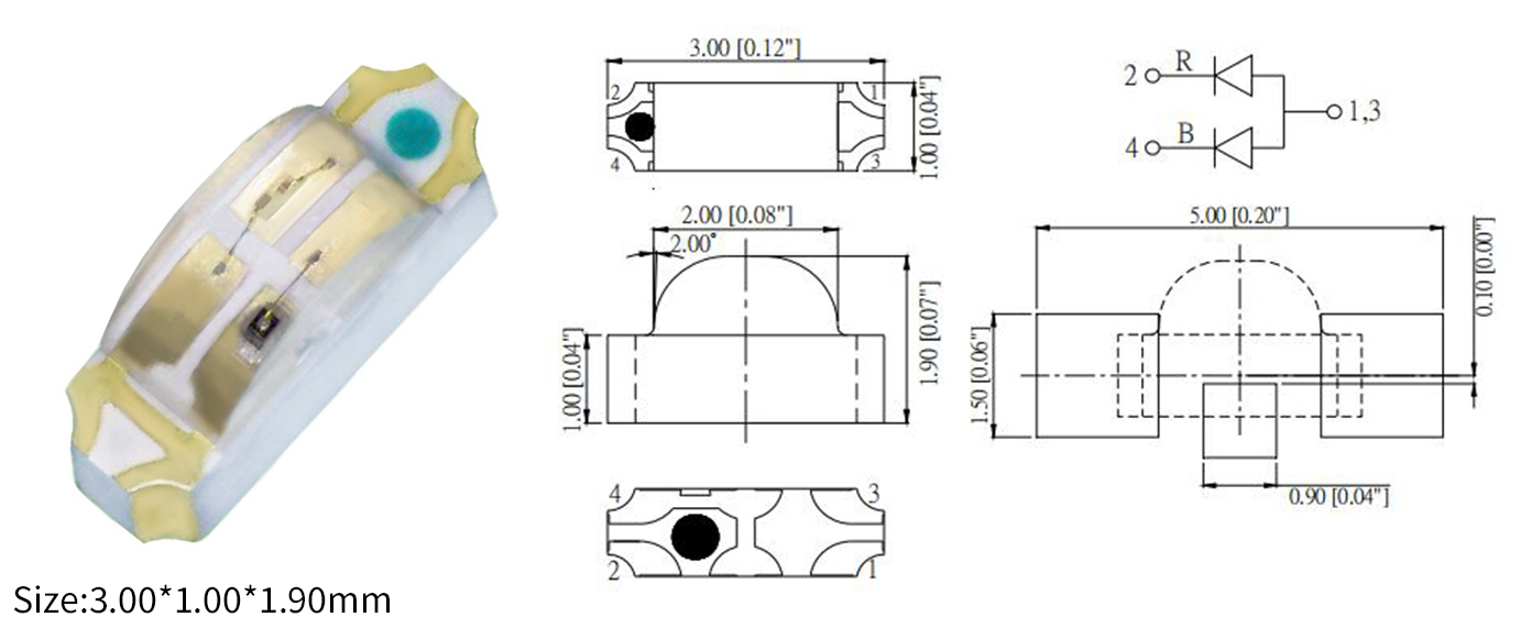 1204 side view led