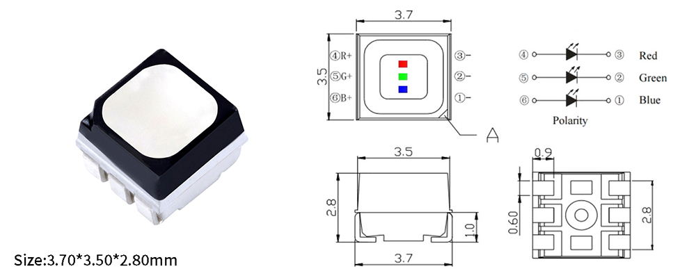 SMD RGB LED for Display Screen