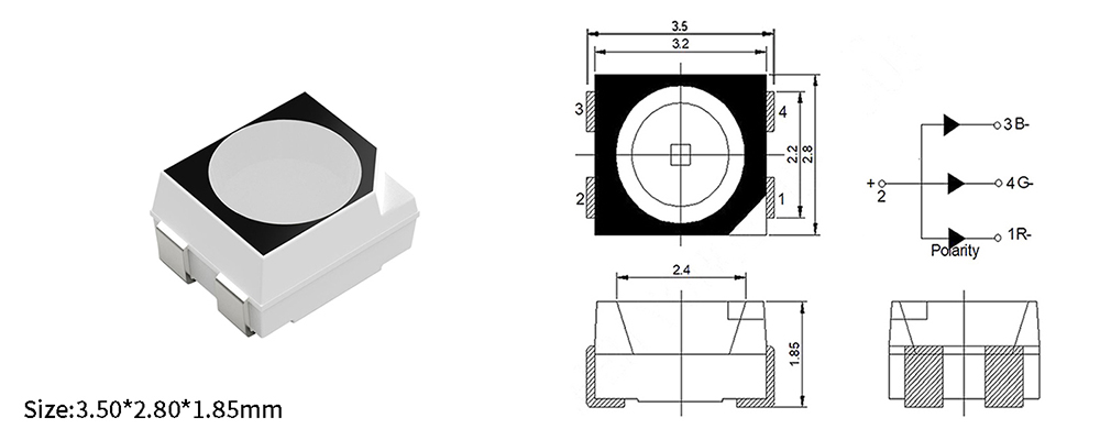 SMD RGB LED for Display Screen