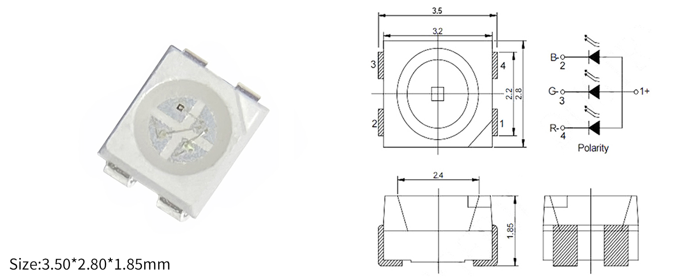 3528 RGB LED