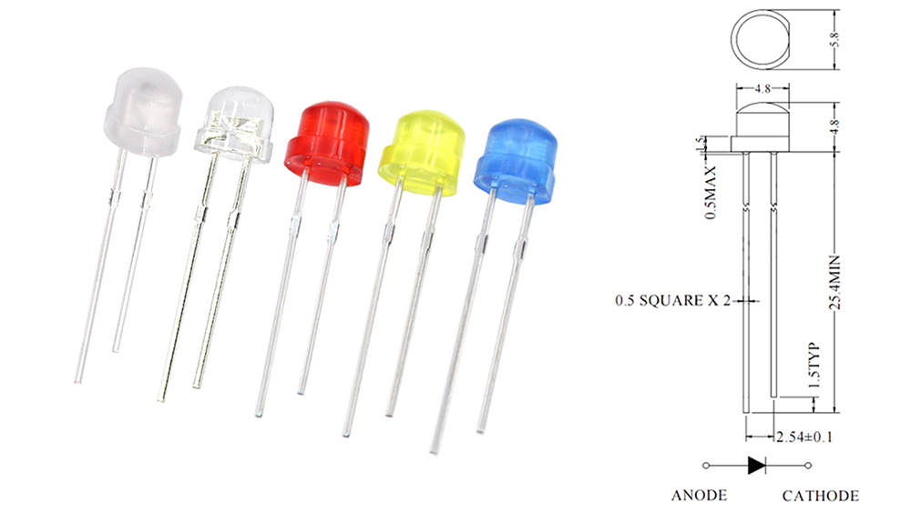 5mm Straw Hat LED