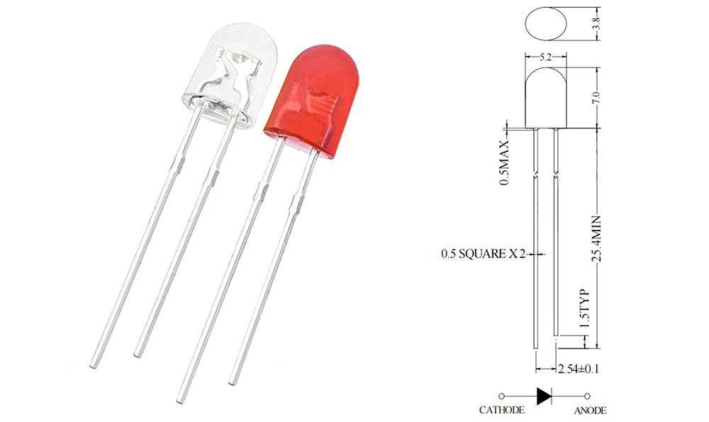 5mm oval led