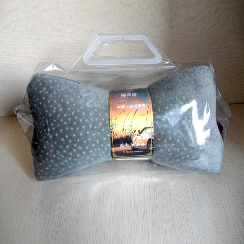 Comfort suede car seat head cover memory foam travel neck pillow