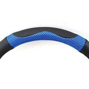 New design fashion universal  Car Accessories PVC PU Mesh Steering Wheel Cover