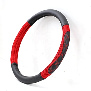 Universal Car Accessories Interior Decorative PVC  Steering Wheel Cover