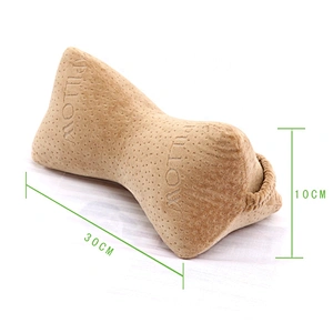Comfort suede car seat head cover memory foam travel neck pillow