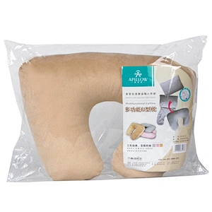 Luxury suede memory foam neck rest u shape neck pillow for travel