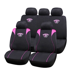 Fashion!! Women Universal polyester mesh auto seat cover designer car seat covers 9 Pcs/Set embroider