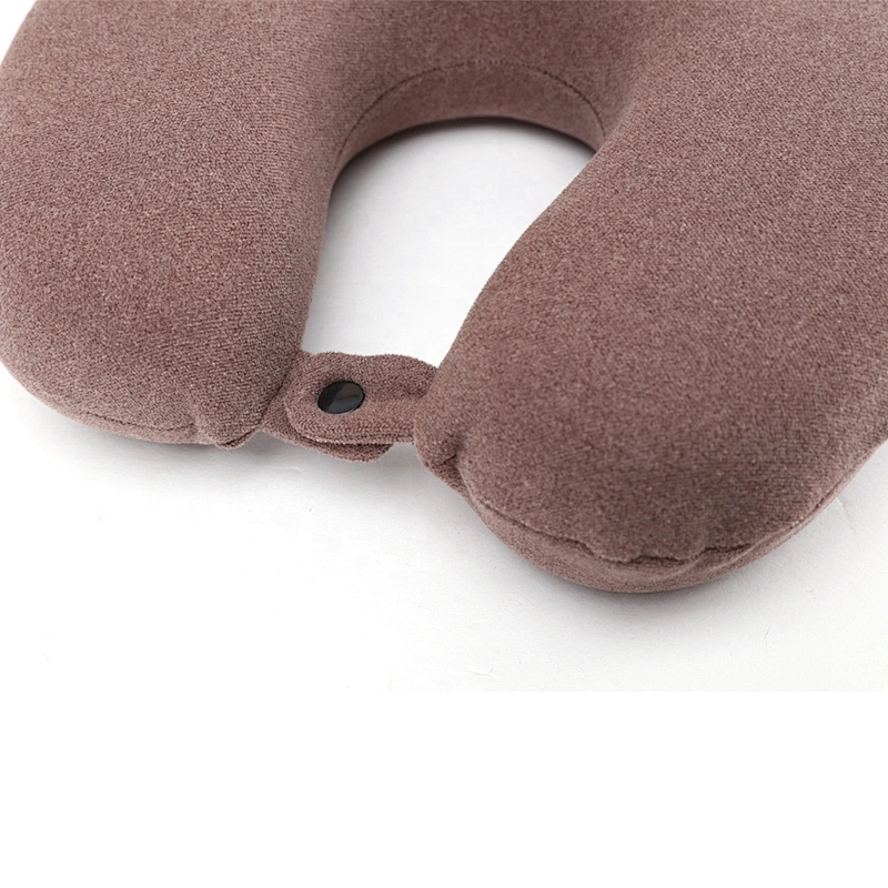 Custom comfort soft Suede Travel Memory Foam Pillow U Shape