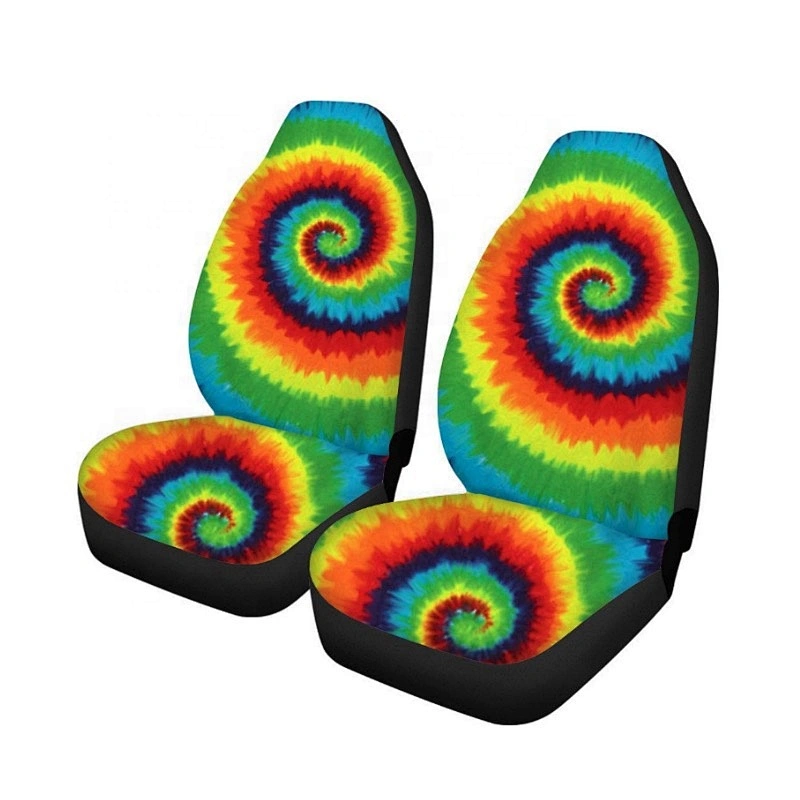 Printing universal polyester printed auto car seat cover front seats 2pcs/set