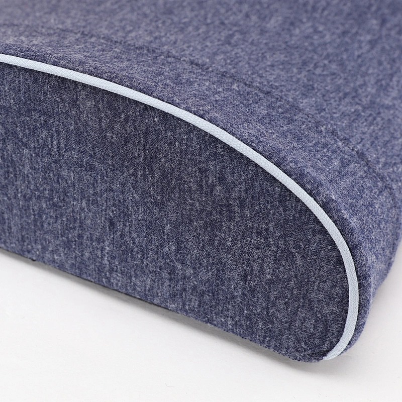 New Design Navy Interlock Cloth Memory Foam Lumbar support back Cushion for Car