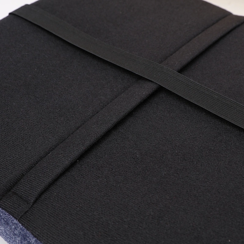 New Design Navy Interlock Cloth Memory Foam Lumbar support back Cushion for Car