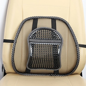 Car seat backrest mesh cushion massage pillow lumbar support for car seats