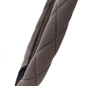 Quilting Seam High Quality New design fashion universal  Car Accessories  polyester suede Steering Wheel Cover