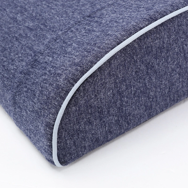 New Design Navy Interlock Cloth Memory Foam Lumbar support back Cushion for Car