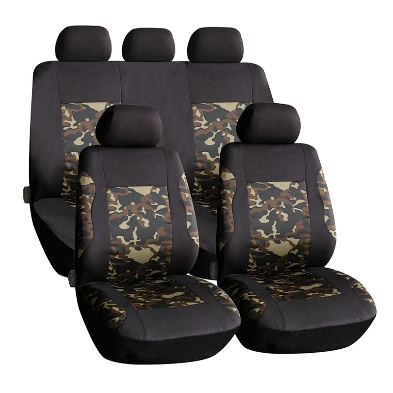 New Product 9 Pcs/Set Best Seller Camouflage Color Universal 2MM polyester car seat cover