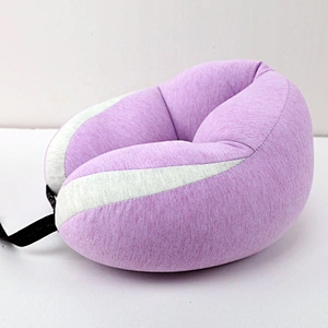U Shape Pillow Foam Particle Printed Neck Support Travel Pillow