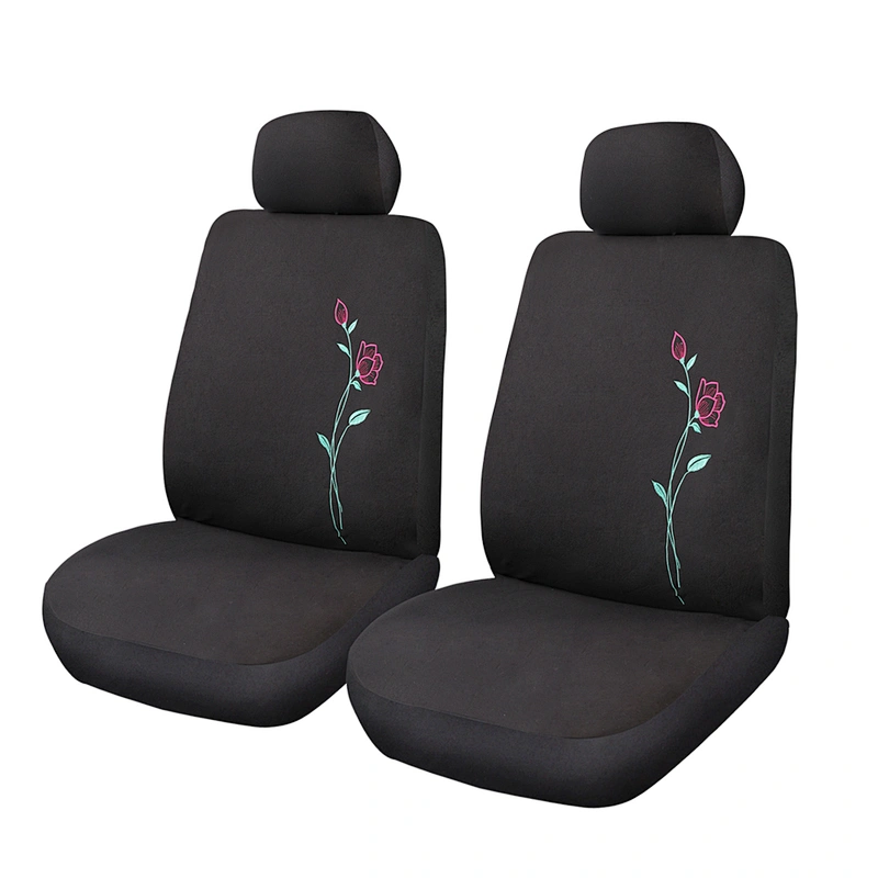 Embroider Women Universal polyester mesh auto seat cover designer car seat covers Set