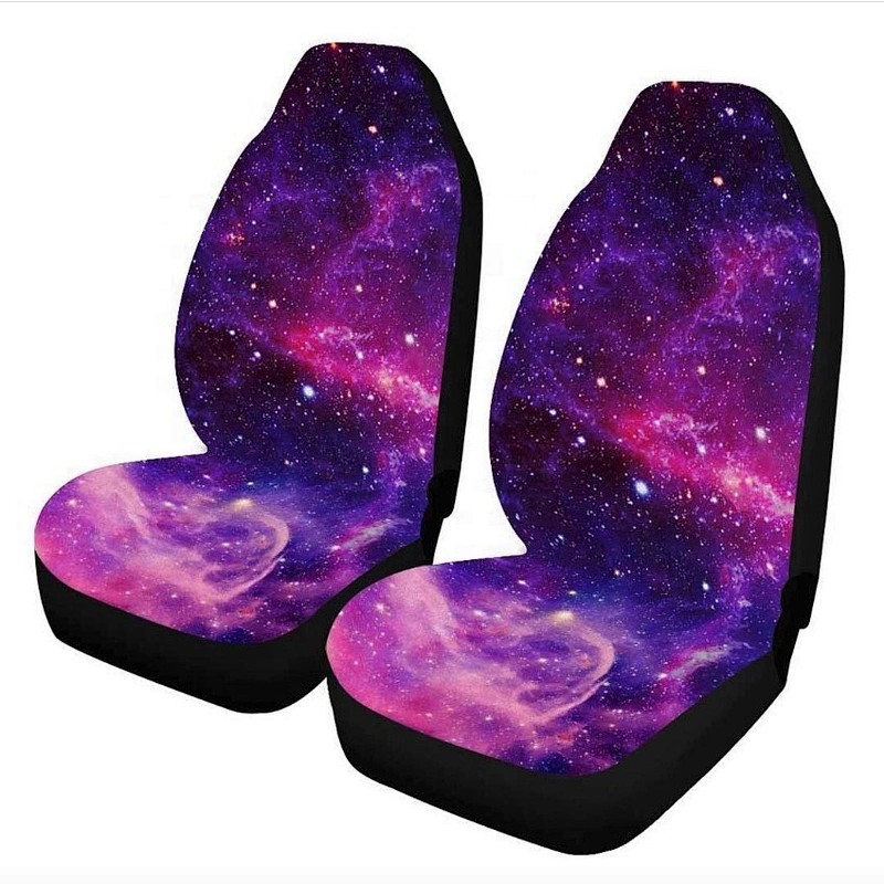Printing universal polyester printed auto car seat cover front seats 2pcs/set