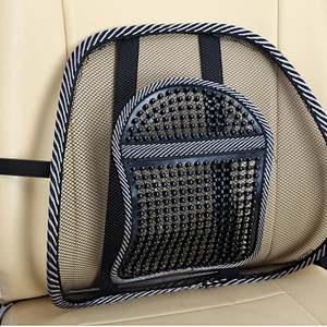 Car seat backrest mesh cushion massage pillow lumbar support for car seats