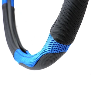 New design fashion universal  Car Accessories PVC PU Mesh Steering Wheel Cover
