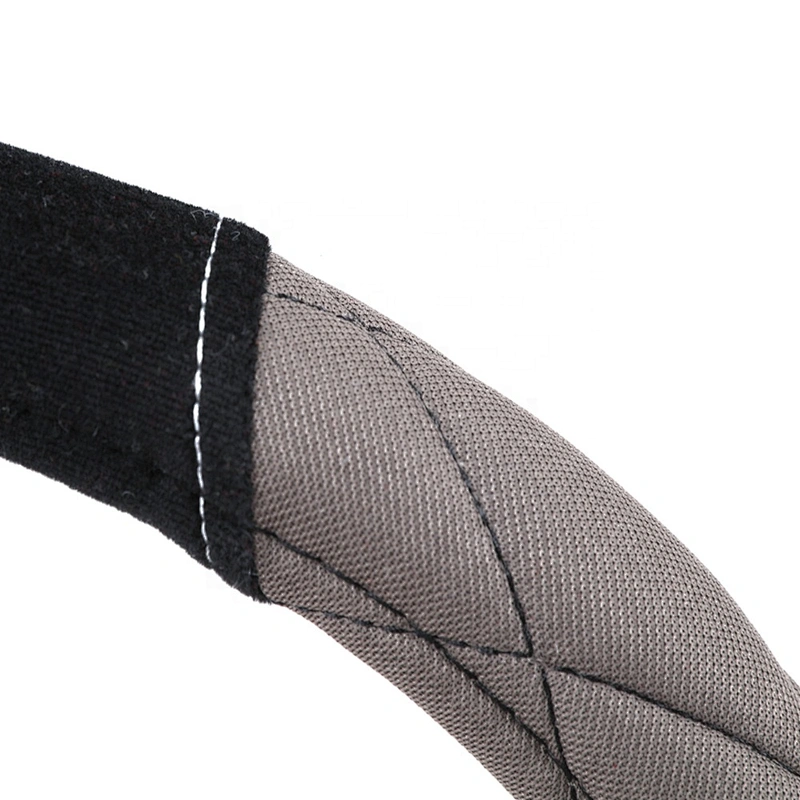 Quilting Seam High Quality New design fashion universal  Car Accessories  polyester suede Steering Wheel Cover