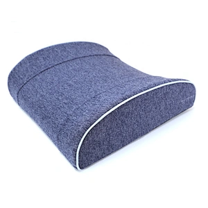 New Design Navy Interlock Cloth Memory Foam Lumbar support back Cushion for Car