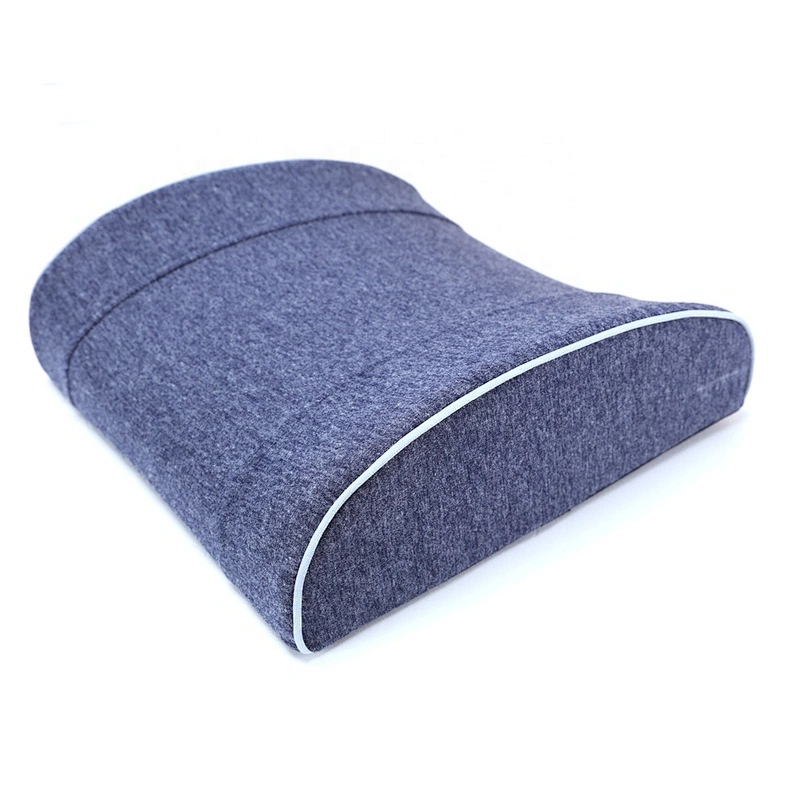 New Design Navy Interlock Cloth Memory Foam Lumbar support back Cushion for Car