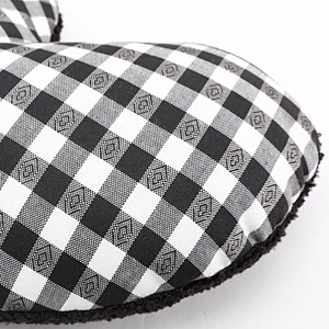 wholesale decorative heart shaped plaid patterns canvas throw pillow