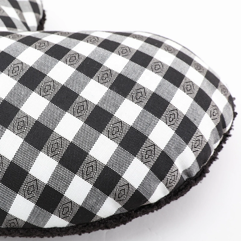 wholesale decorative heart shaped plaid patterns canvas throw pillow