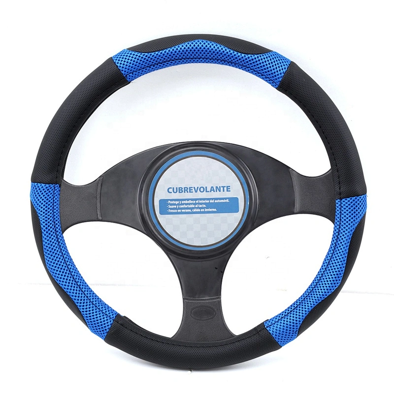 New design fashion universal  Car Accessories PVC PU Mesh Steering Wheel Cover