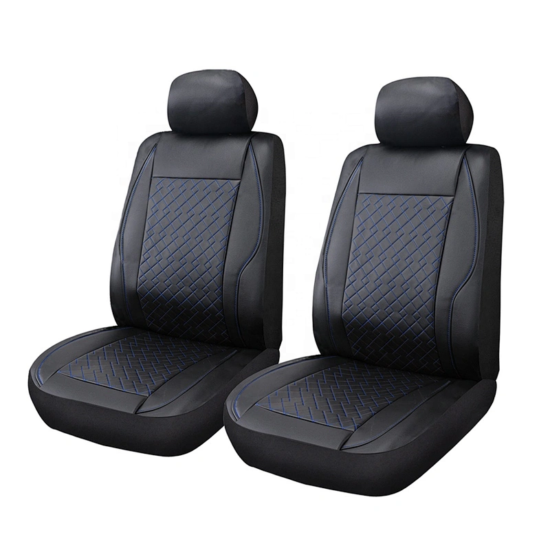 Luxury Waterproof Universal PU PVC Leather auto seat cover with red quilting car seat cover Set