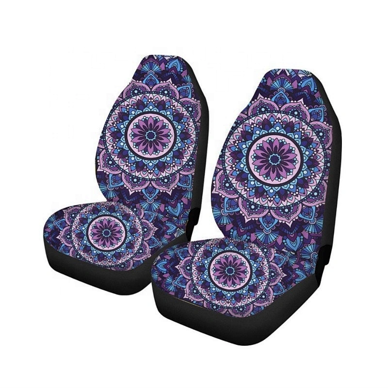 Printing universal polyester printed auto car seat cover front seats 2pcs/set