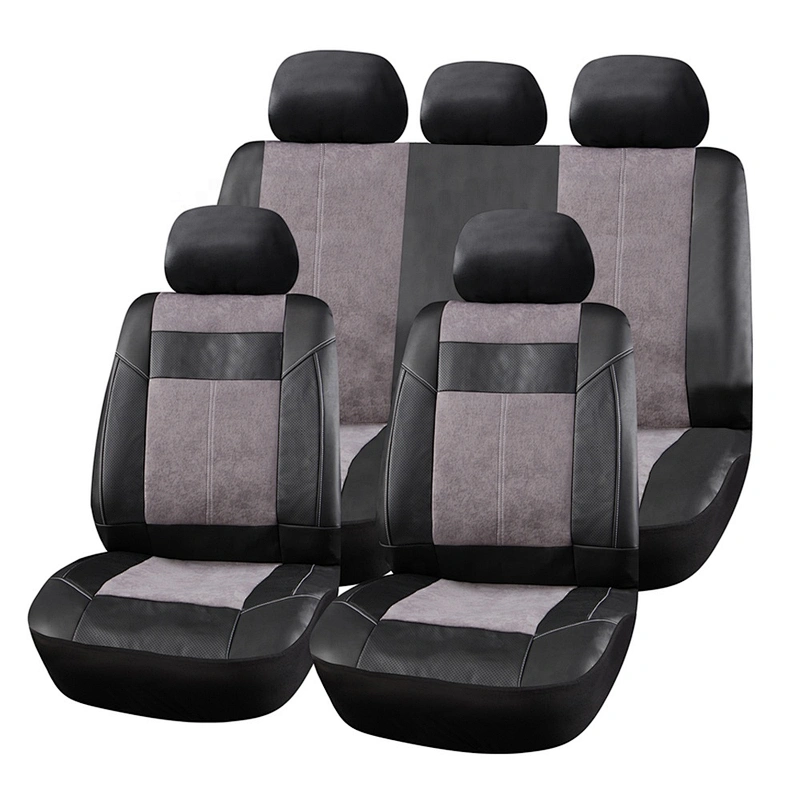 High Quality Luxury Designer PVC PU leather + suede auto seat cover