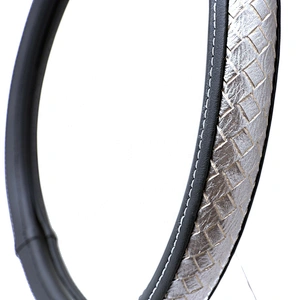 New design fashion universal  Car Accessories  PVC  PU Steering Wheel Cover