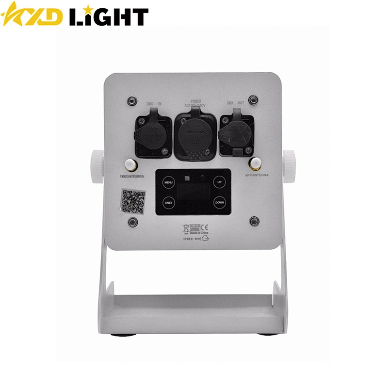 2021 New Smart 4x18w RGBWAUV IP65 Waterproof Wireless Battery Power LED Par Light, Remote/Phone APP WIFI Contro