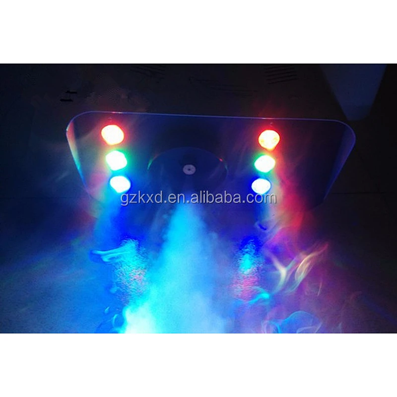 1500W Smoke Fog Machine with RGB LEDS for Stage Party Disco DJ Wedding