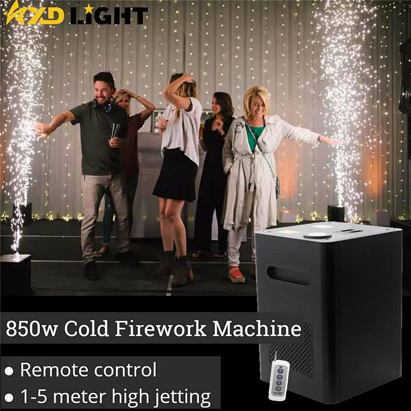850W Cold Spark Firework Machine Wedding DJ Fireworks Projector for Show Concert Club Party