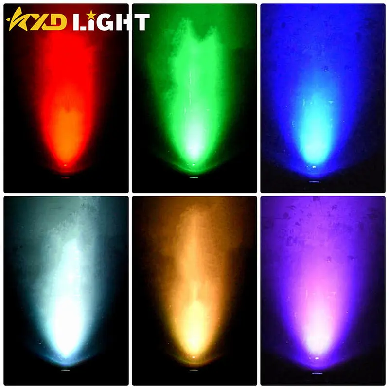 2021 New Smart 4x18w RGBWAUV IP65 Waterproof Wireless Battery Power LED Par Light, Remote/Phone APP WIFI Contro