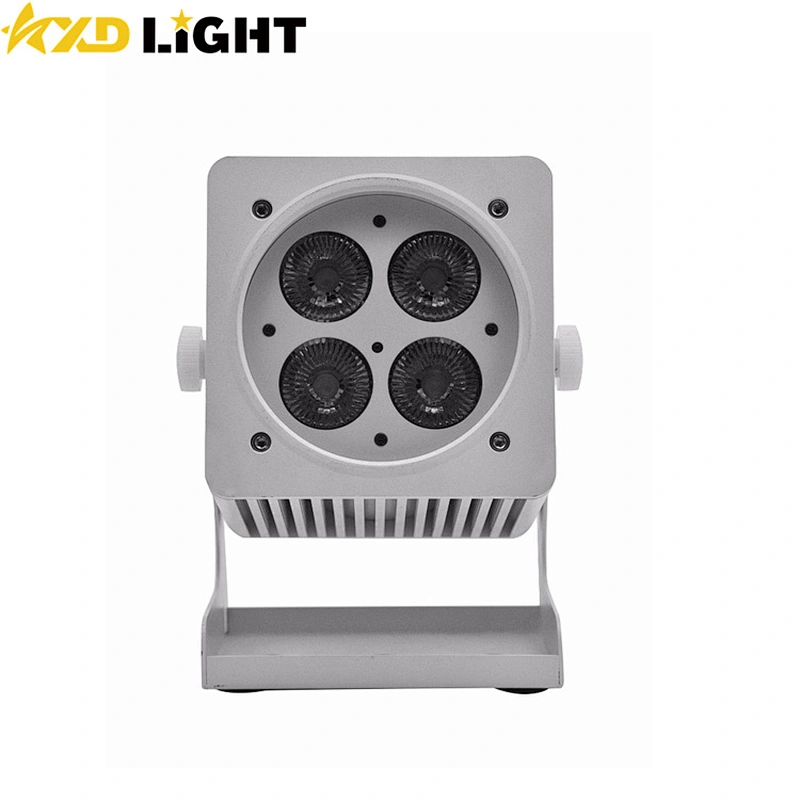 2021 New Smart 4x18w RGBWAUV IP65 Waterproof Wireless Battery Power LED Par Light, Remote/Phone APP WIFI Contro