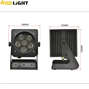 6X18W RGBWA UV 6IN1 Wireless Battery Power WIFI /Remote Control Smart IP65 Waterproof LED Par Light