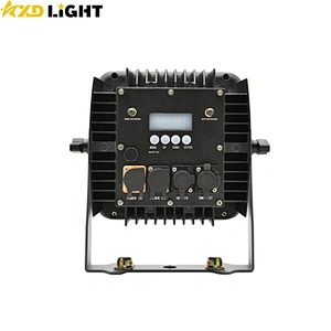 New 9X18W RGBWAUV 6IN1 Wireless Battery Power Remote WIFI Control IP65 Waterproof Stage Par Light