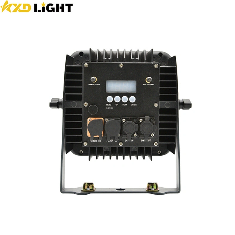 New 9X18W RGBWAUV 6IN1 Wireless Battery Power Remote WIFI Control IP65 Waterproof Stage Par Light