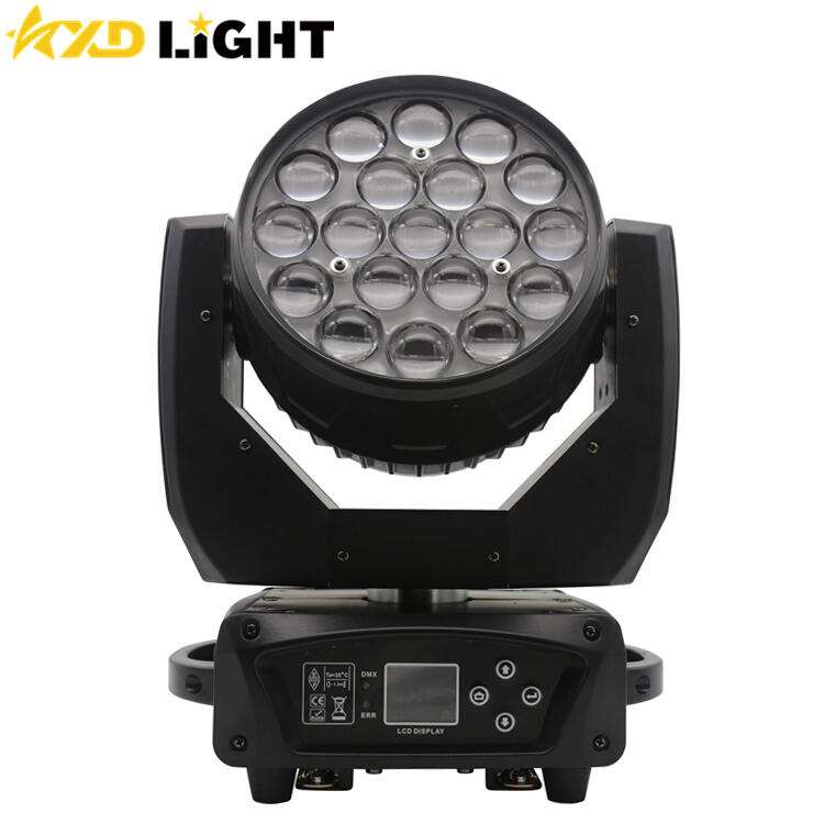19X15W RGBW 4IN1 LED Zoom Wash Moving Head Light Stage Lighting