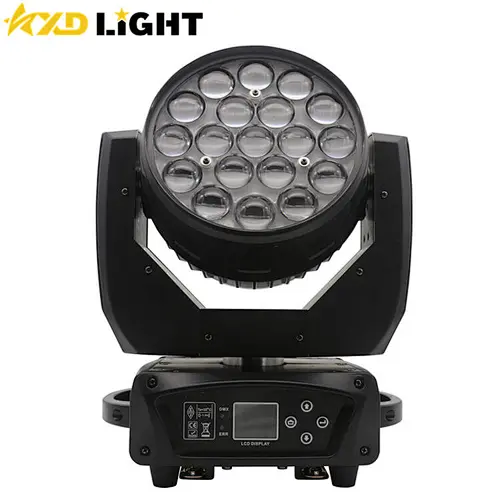 19X15W RGBW 4IN1 LED Zoom Wash Moving Head Light Stage Lighting