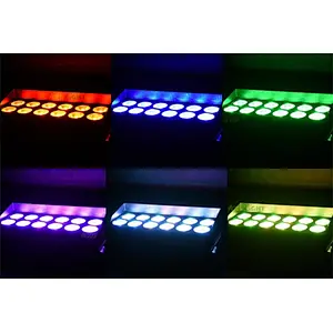 2021 New 12X18W RGBWAUV 6IN1 Wireless Remote/WIFI Control Battery Power LED Par Light Stage Effect Disco DJ Lighting Uplight