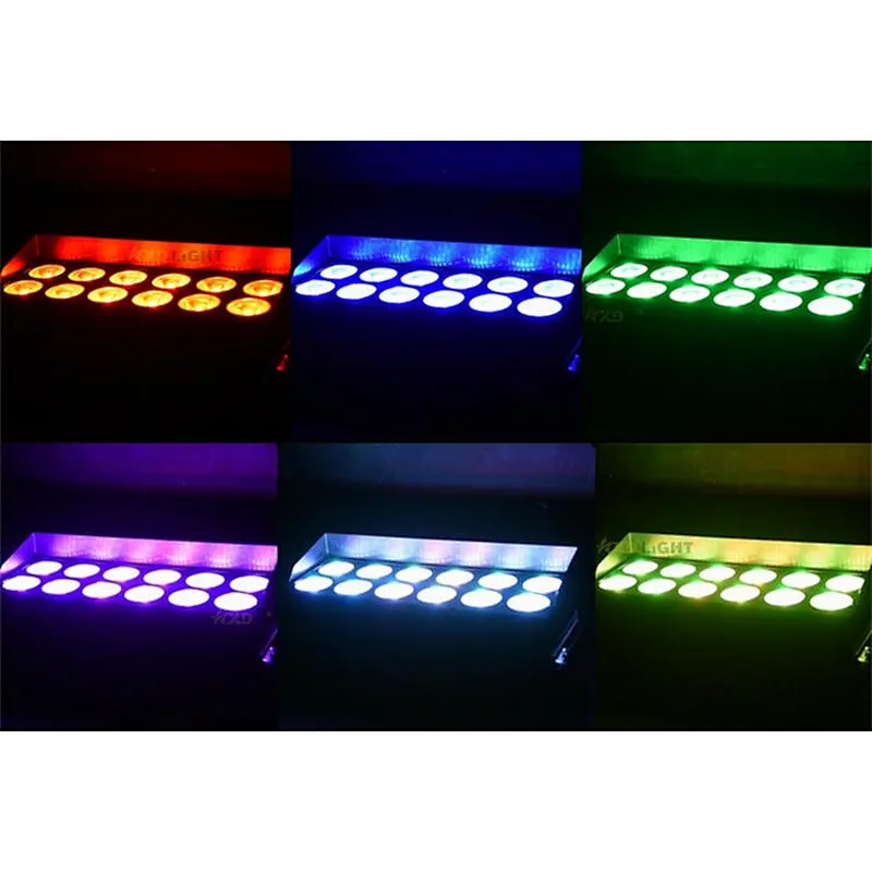 2021 New 12X18W RGBWAUV 6IN1 Wireless Remote/WIFI Control Battery Power LED Par Light Stage Effect Disco DJ Lighting Uplight