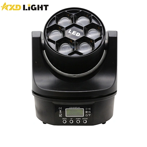 6X15W Mini RGBW LED Beam Moving Head Light Bee Eye Effect