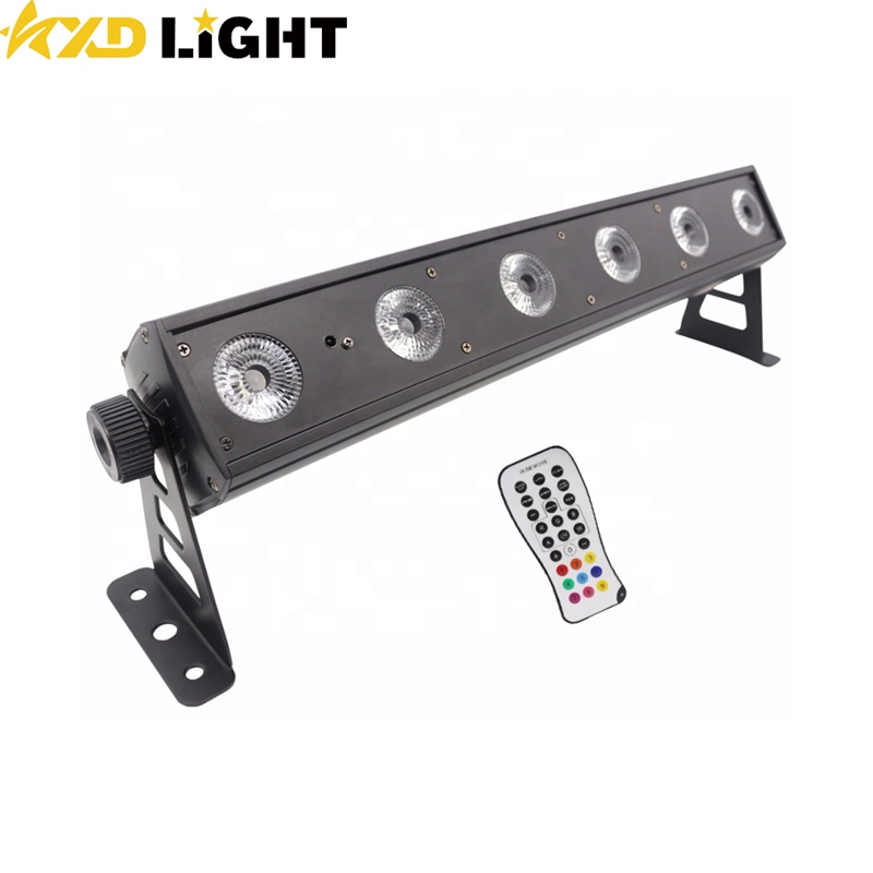 6X12W RGBWA+UV Ultra Bright Remote Control LED Wall Washer Light
